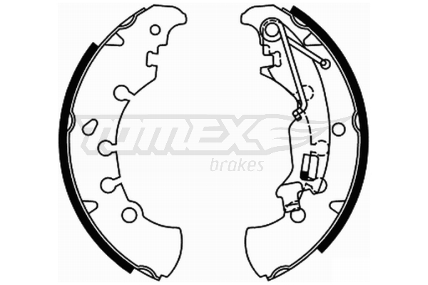 Sada brzdových čeľustí TOMEX Brakes
